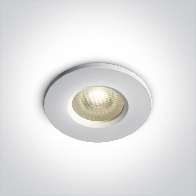 WHITE PRISMATIC GU10 10W IP65