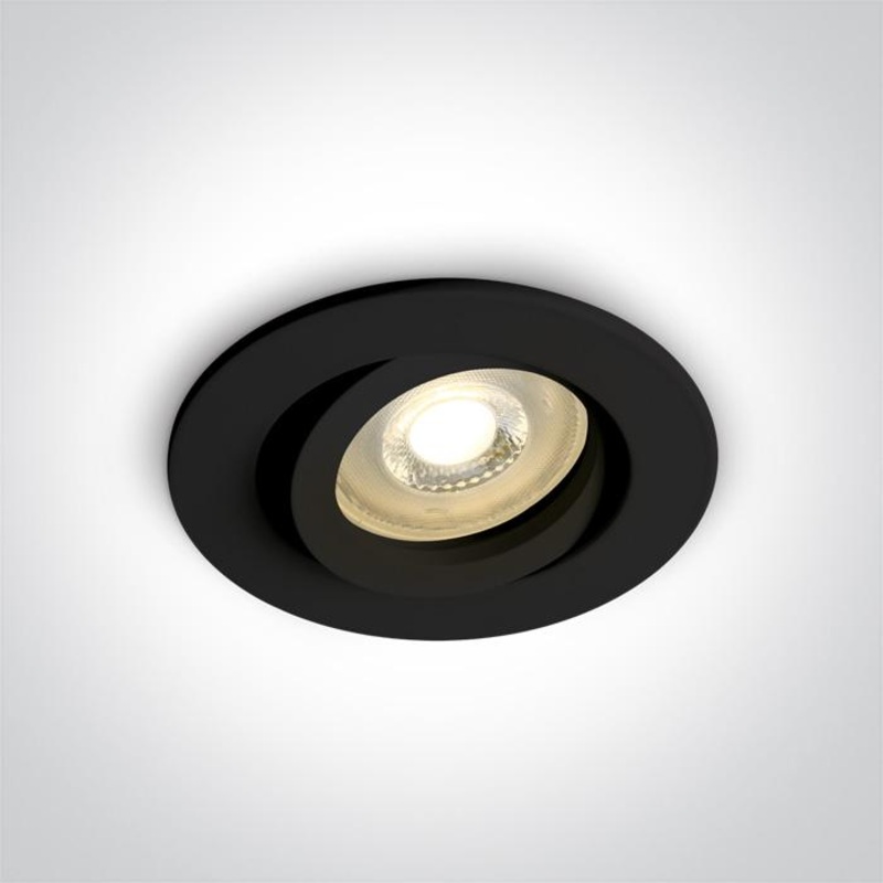 BLACK ADJUSTABLE GU10 10W