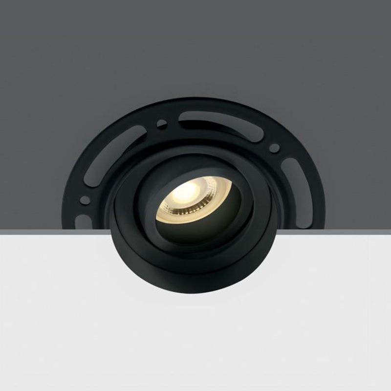 BLACK GU10 10W TRIMLESS DARK LIGHT ADJUSTABLE