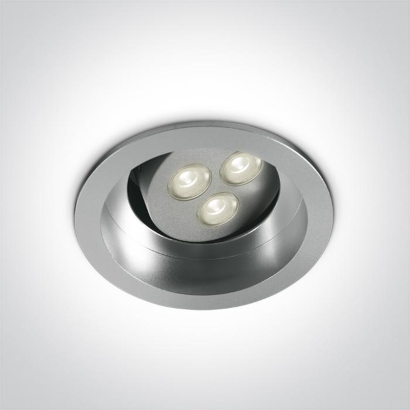 GREY LED 3w CW SEMI-TRIMLESS 350mA