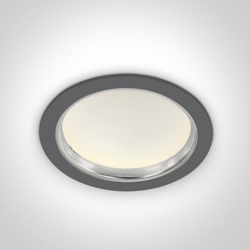 GREY SMD LED 24w CW IP44 85-240v