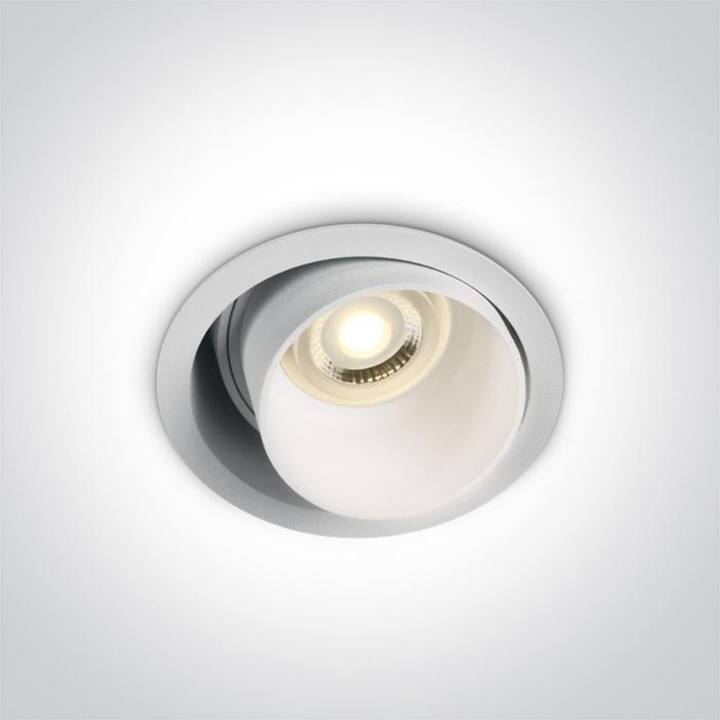 WHITE ADJUSTABLE GU10 10W DARK LIGHT