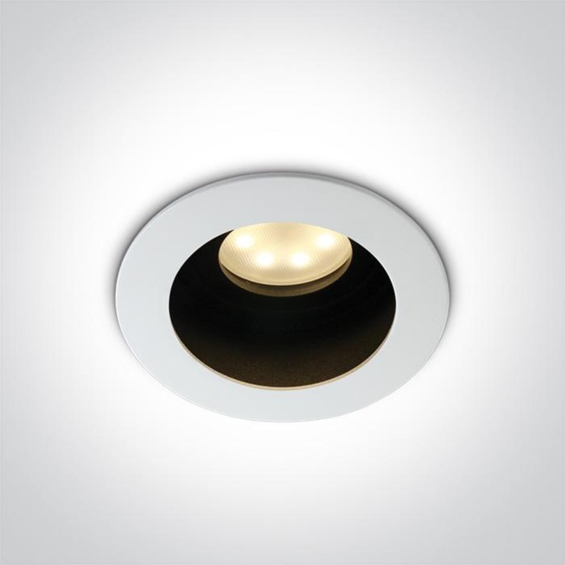 WHITE ADJUSTABLE GU10 50W DARK LIGHT