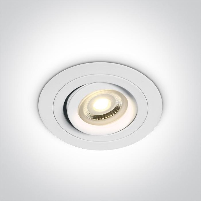 WHITE GU10 10w ADJUSTABLE