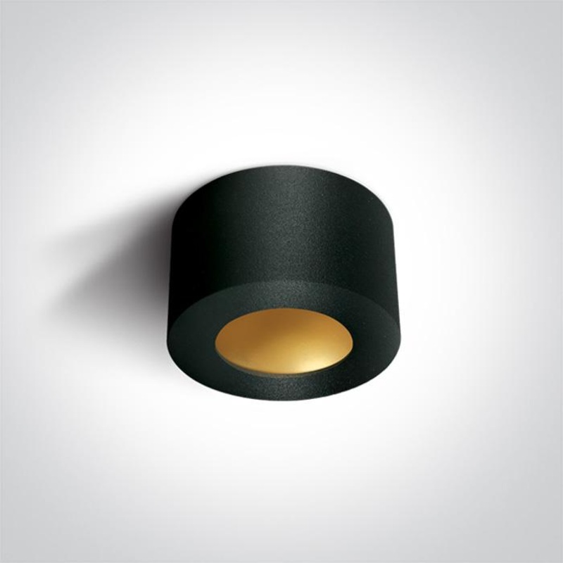 BLACK CYLINDER LED 8W WW 230V DARK LIGHT