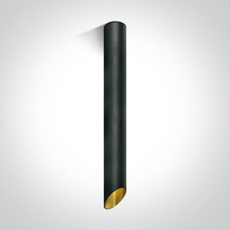 BLACK CYLINDER MR16 GU10 10w 500mm DARK LIGHT