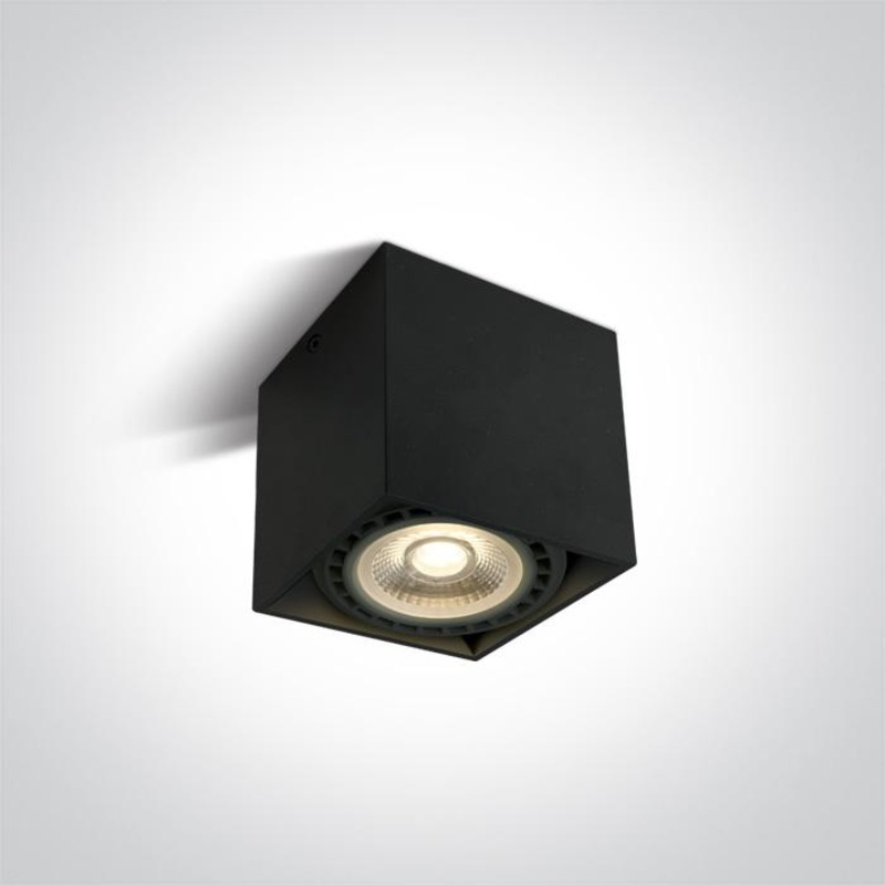 BLACK GU10 R111 15W SQUARE 100-240V