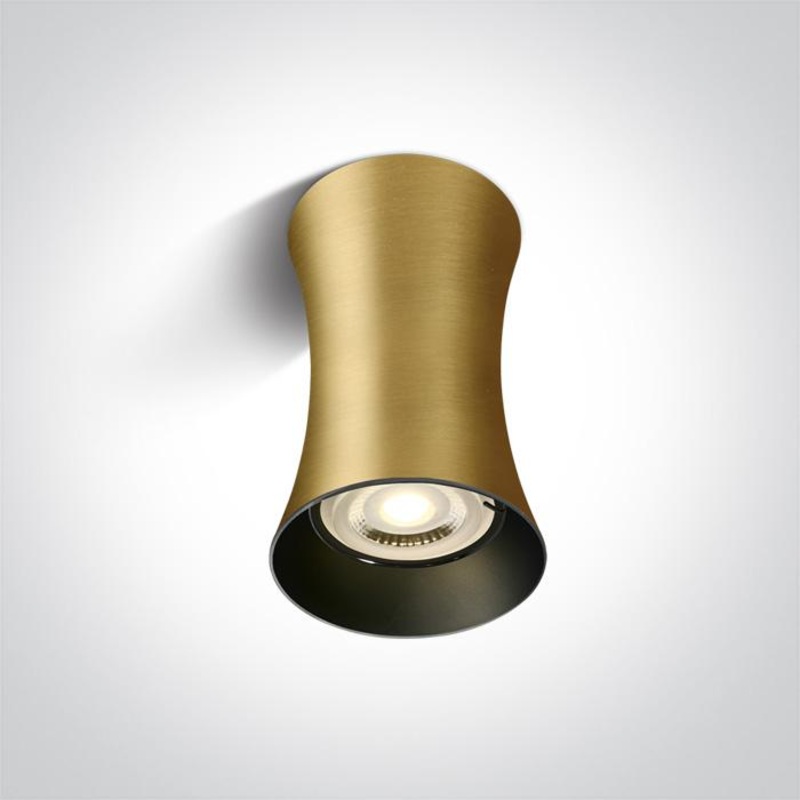 BRUSHED BRASS GU10 10W 100-240V DARK LIGHT
