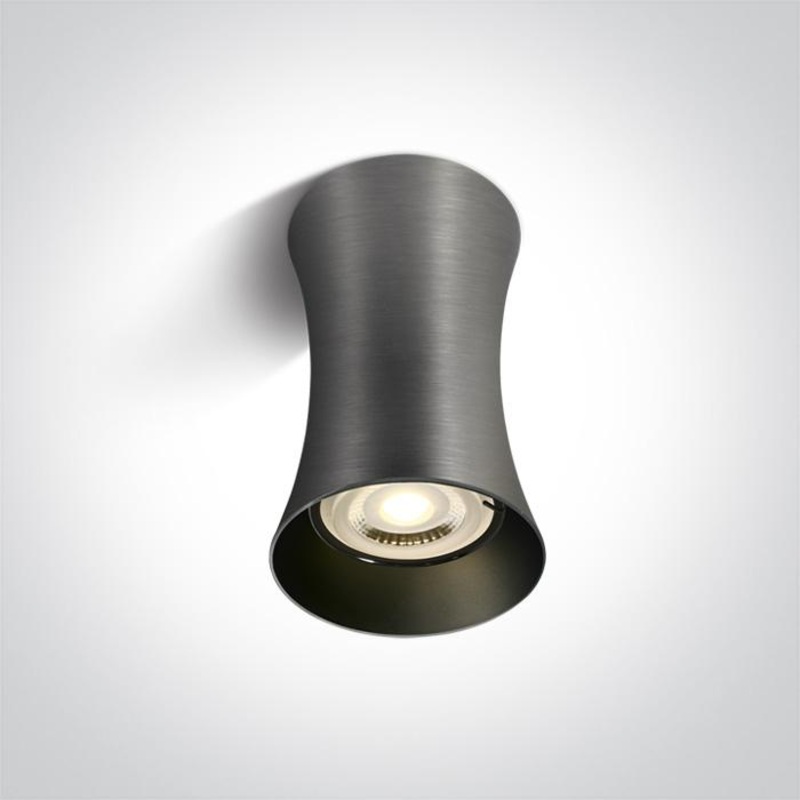 METAL GREY GU10 10W 100-240V DARK LIGHT