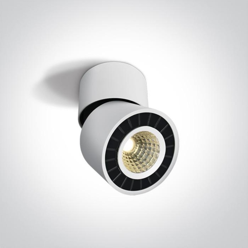 WHITE CEILING SPOT LED 12w WW IP20 ADJUSTABLE 230v
