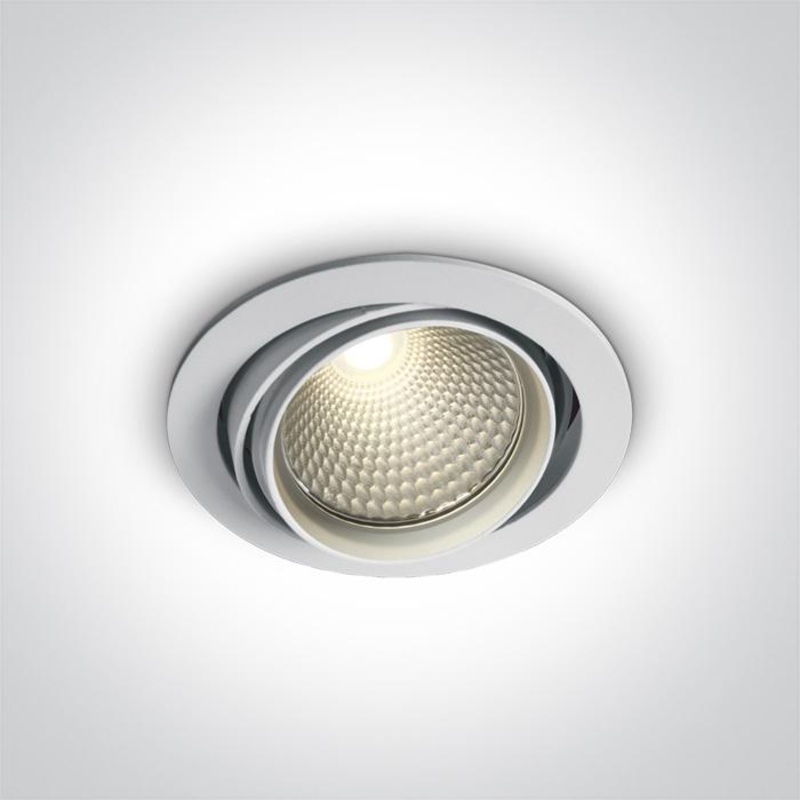 WHITE COB LED 20w CW 36d IP20 230v