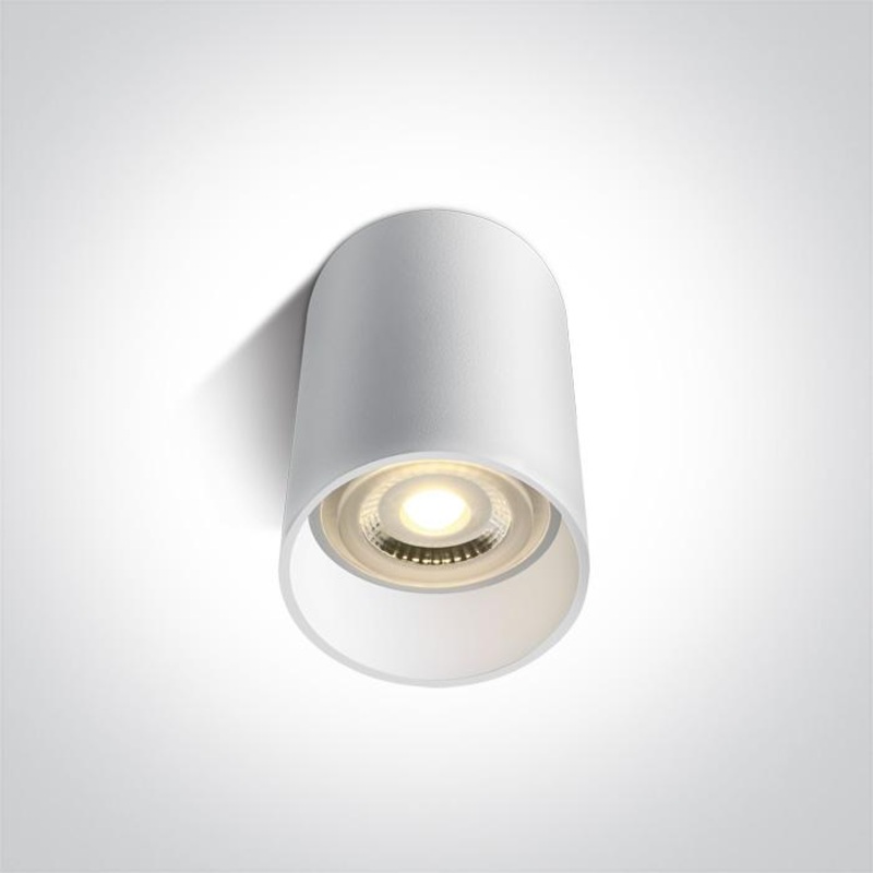 WHITE CYLINDER GU10 10W