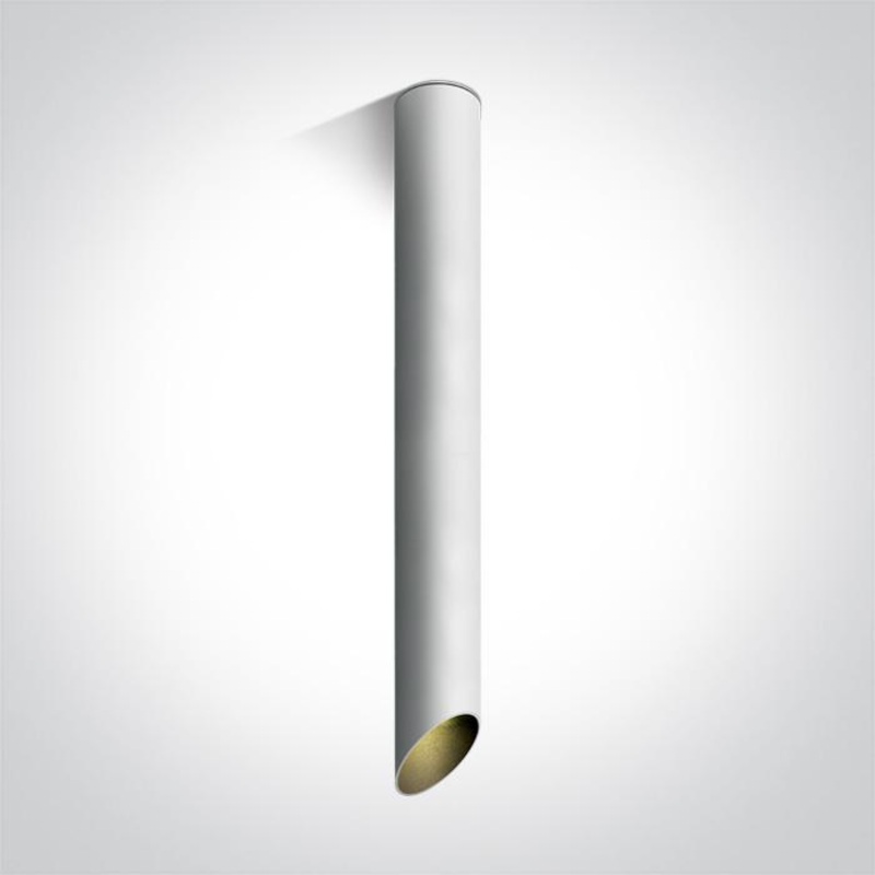 WHITE CYLINDER MR16 GU10 10w 500mm DARK LIGHT
