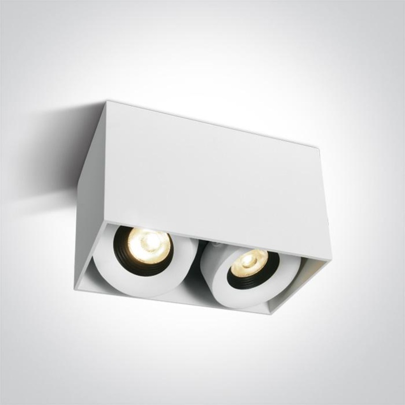 WHITE LED 2X8W WW 36deg IP20 230V DIMMABLE
