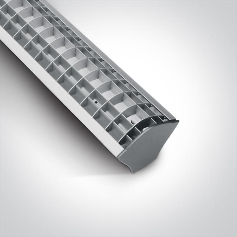GREY 1x54w LOUVERS