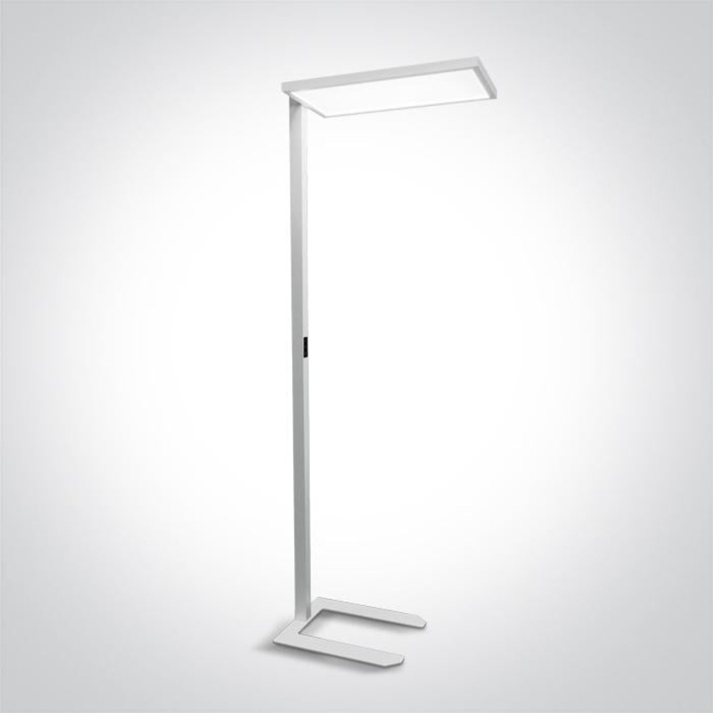 WHITE 60w FLOOR STAND UGR19 DIMMABLE 230v