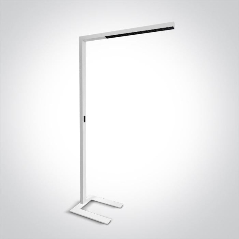 WHITE 75w FLOOR STAND CW DIMMABLE 230v UGR15 DARK LIGHT