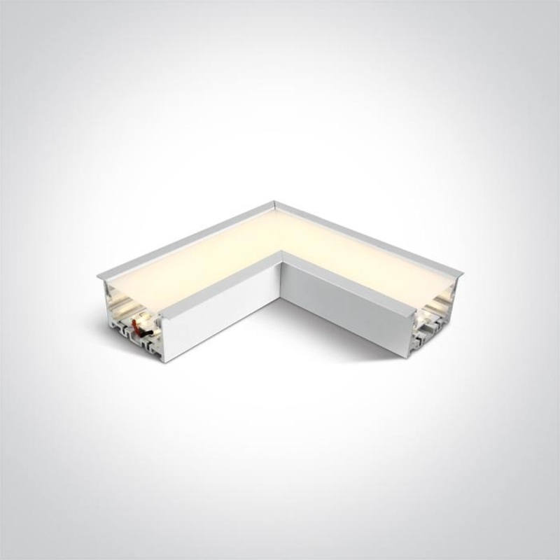 WHITE CORNER FOR 38152R LED 8W WW 120d LINEAR 230V