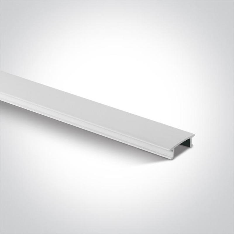 WHITE PLASTIC COVER 2m FOR SQUARE TRACK