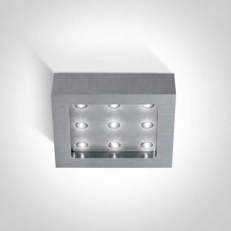ALUMINIUM 9xLED DAYLIGHT 230v