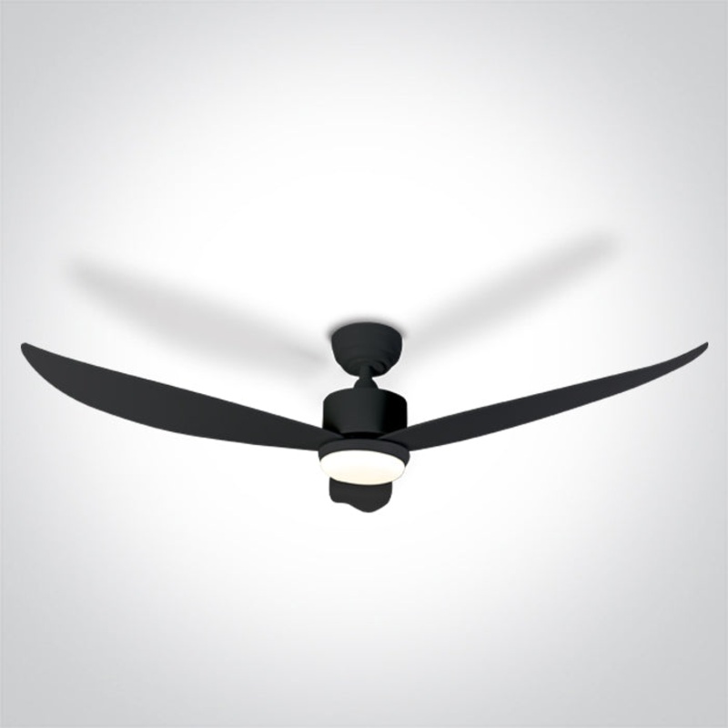 BLACK ABS ROD FAN 35W LED 22W CCTV IP20 230V
