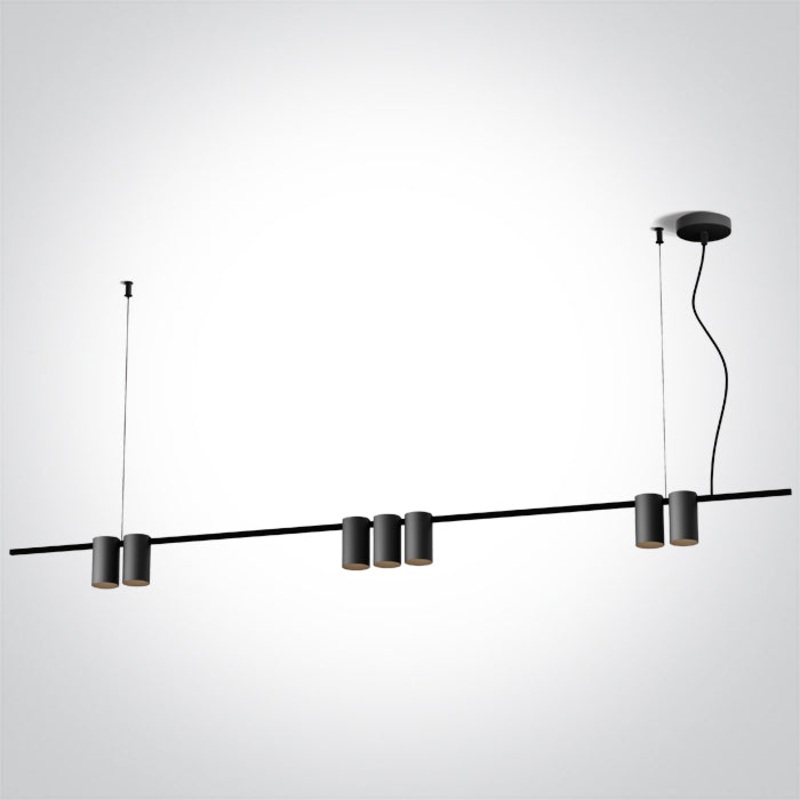 BLACK PENDANT GU10 7x7W IP20 100-240V