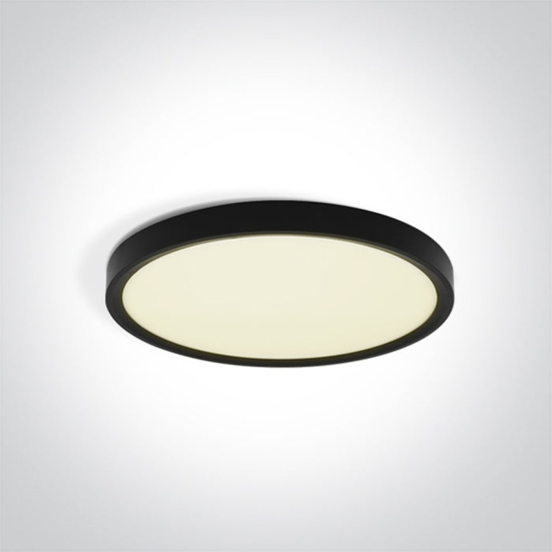 BLACK PLAFO 18W CCTV IP20 230V