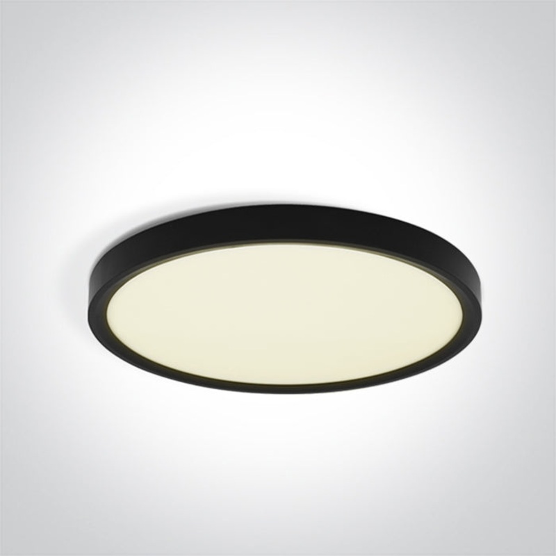 BLACK PLAFO 24W CCTV IP20 230V