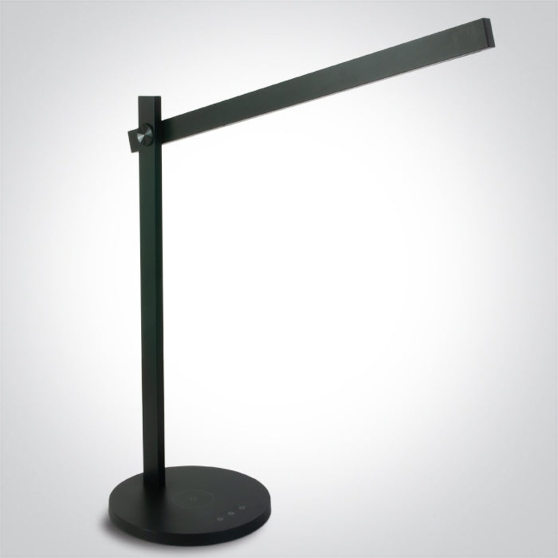 BLACK TABLE LAMP LED 5,5W CCTV DIMMABLE 230V EU PLUG