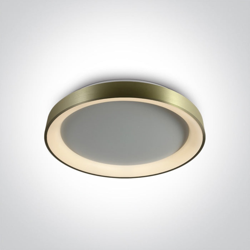 BRUSHED BRASS PLAFO LED 30W CCTV IP20 230V DIMMABLE
