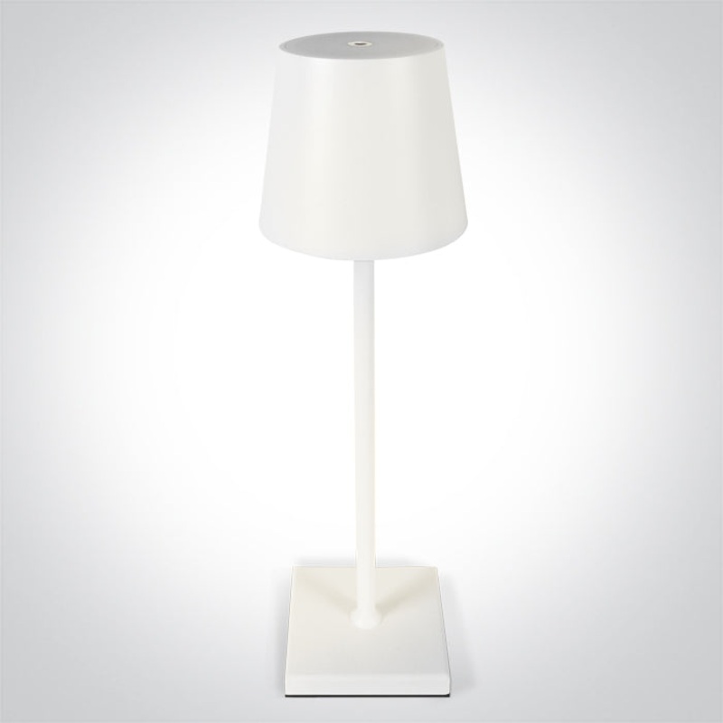 WHITE 3,5W RGB+WW TABLE LAMP RECHARGEABLE USB SOCKET IP54 DIMMABLE