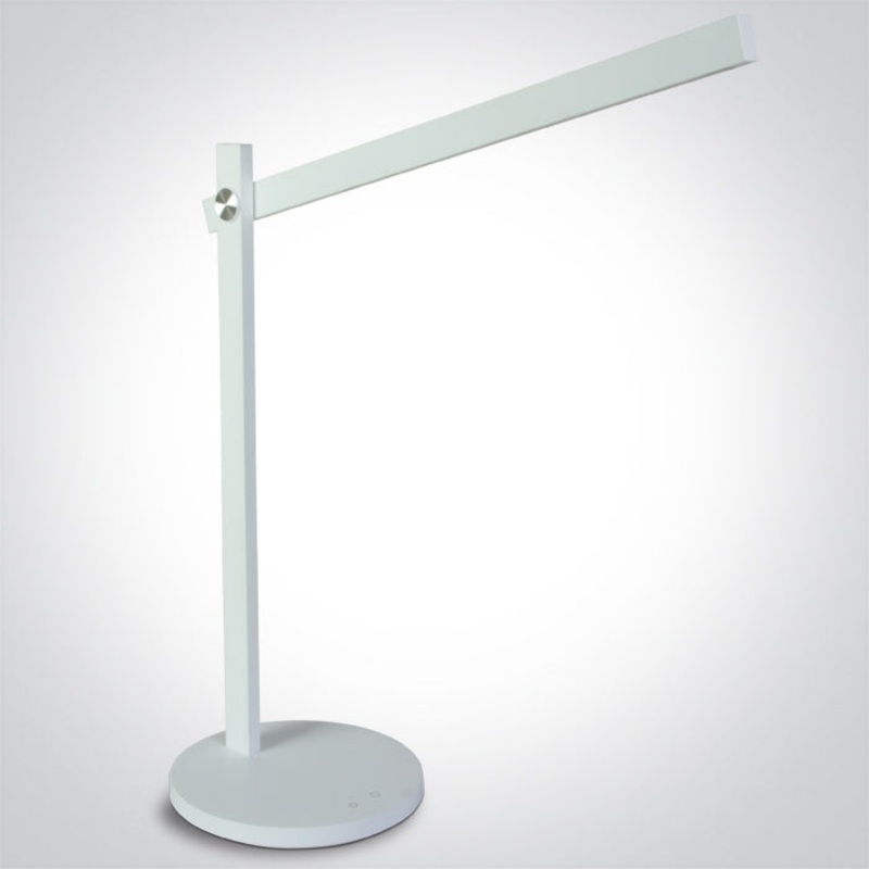WHITE TABLE LAMP LED 5,5W CCTV DIMMABLE 230V EU PLUG