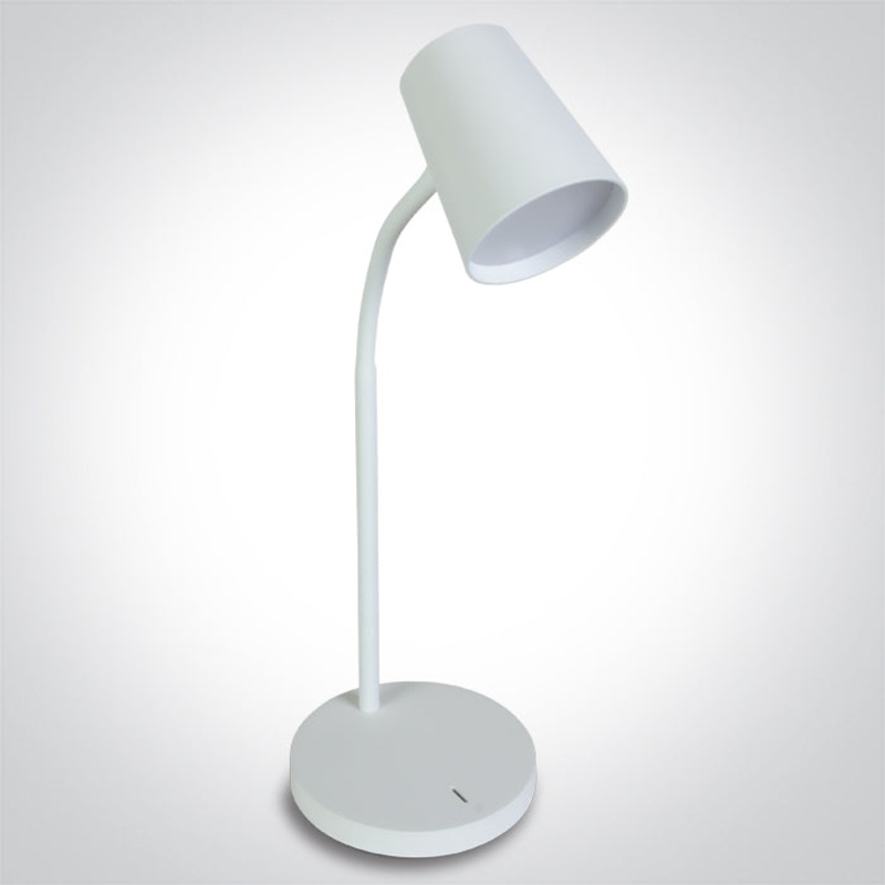 WHITE TABLE LAMP LED 5W WW DIMMABLE 230V EU PLUG
