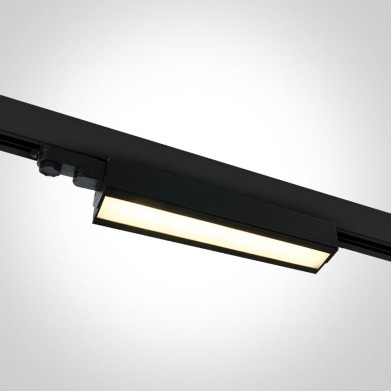 BLACK 40W CCTV TRACK LIGHT ADJUSTABLE 230V