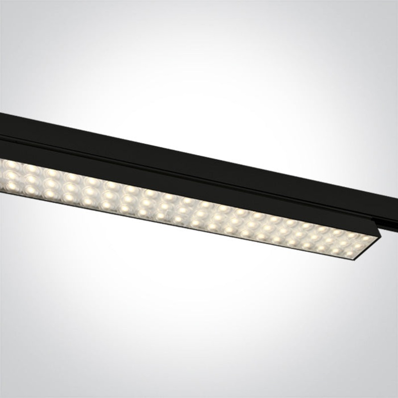 BLACK 60W CCTV PV TRACK LIGHT 230V