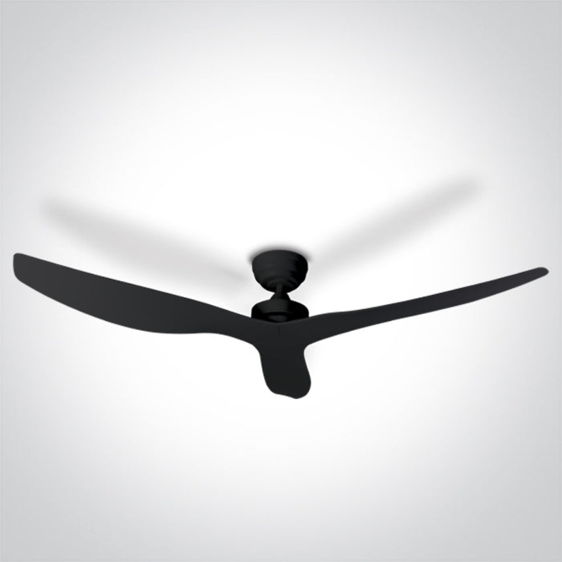 BLACK ABS ROD FAN 30W IP20 230V