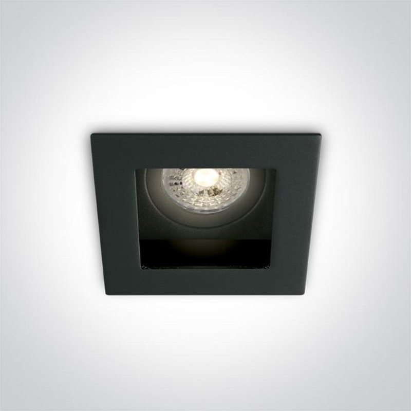 BLACK ADJUSTABLE GU10 10W DARK LIGHT