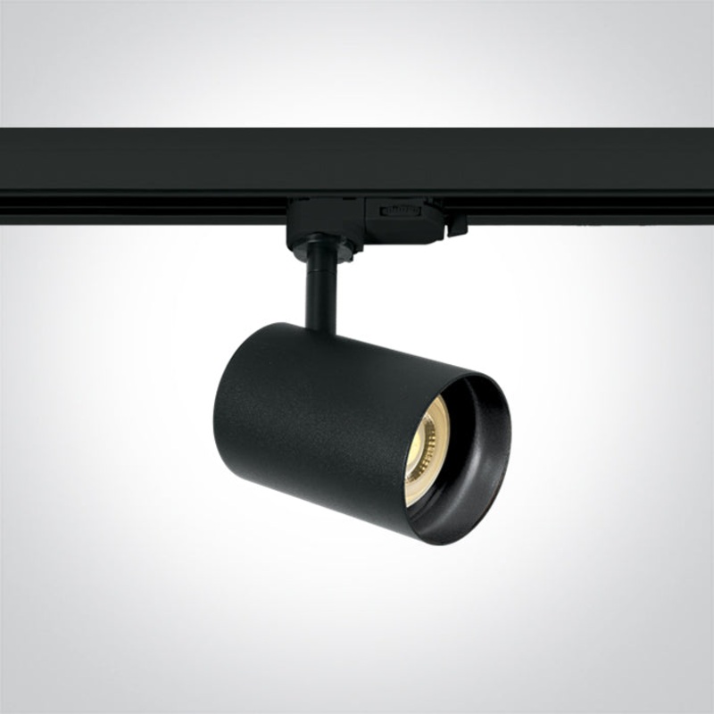 BLACK BLACK REFLECTOR GU10 10W TRACK SPOT DARK LIGHT