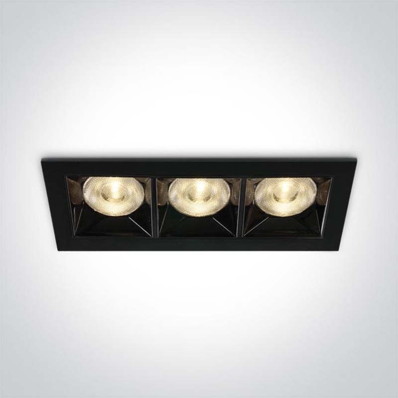 BLACK LED 12W WW 38deg IP20 230V