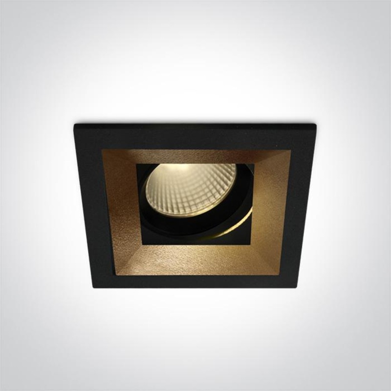BLACK LED 12W WW 60deg 230V ADJUSTABLE
