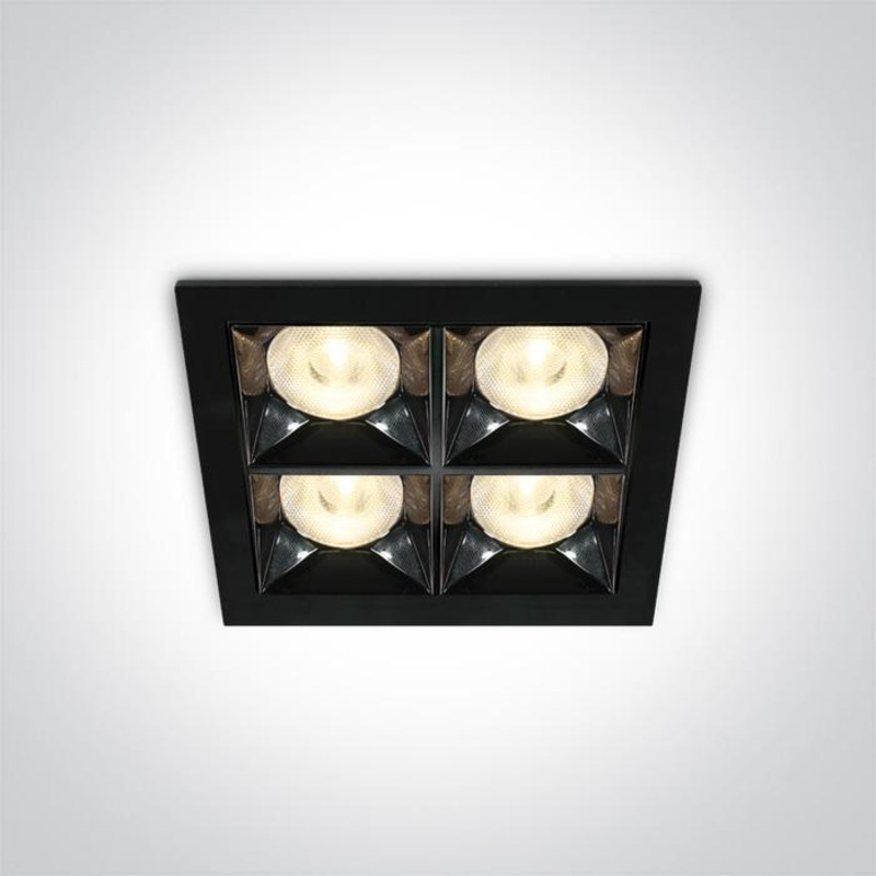 BLACK LED 16W WW 38deg IP20 230V