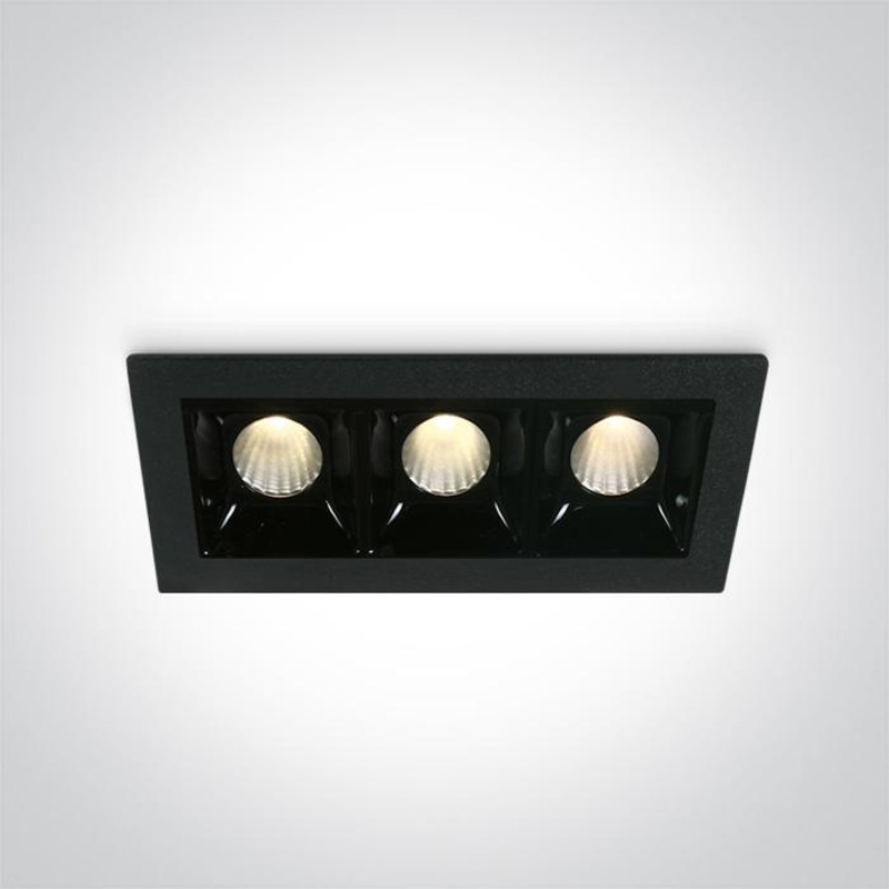 BLACK LED 3x2W WW 30deg IP20 700mA DIMMABLE