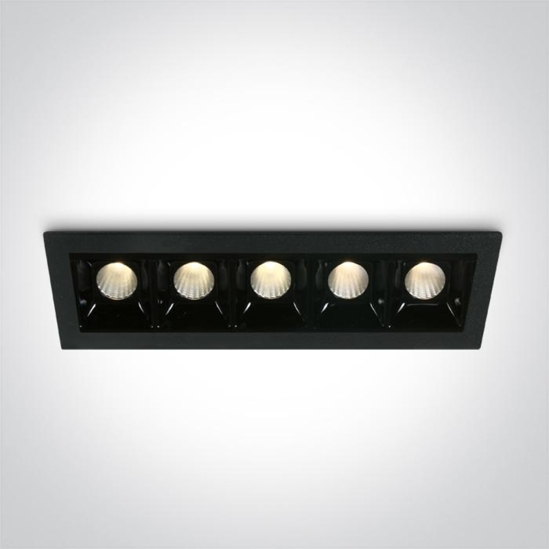 BLACK LED 5x2W WW 30deg IP20 700mA DIMMABLE