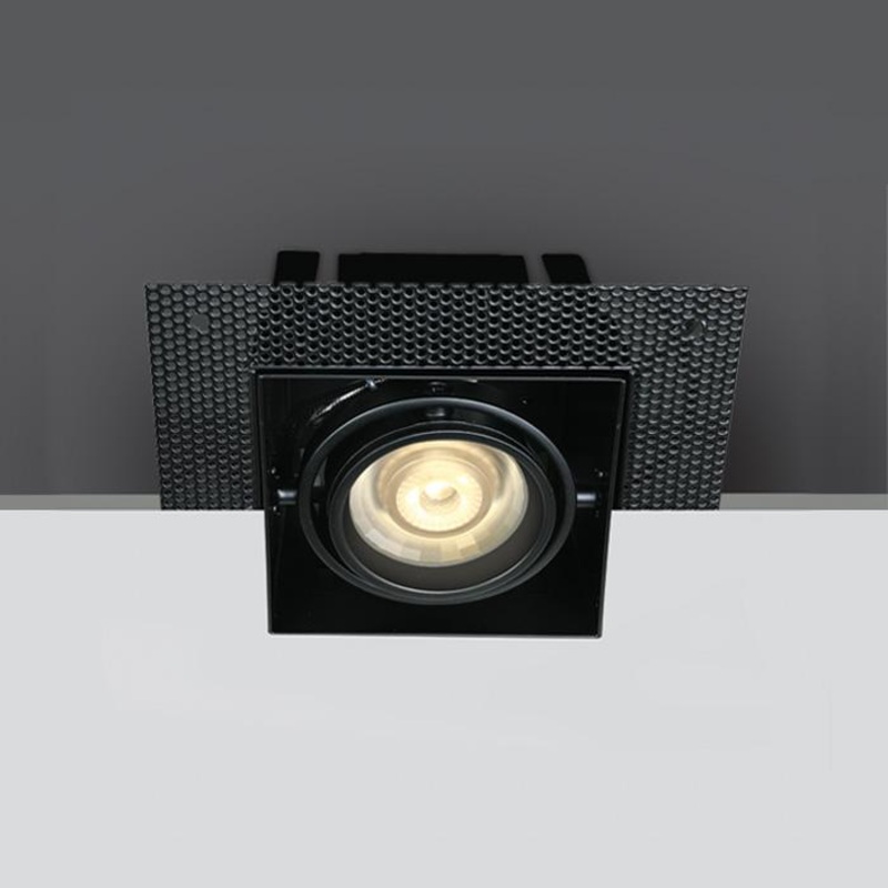 BLACK MR16 GU10 TRIMLESS BOX