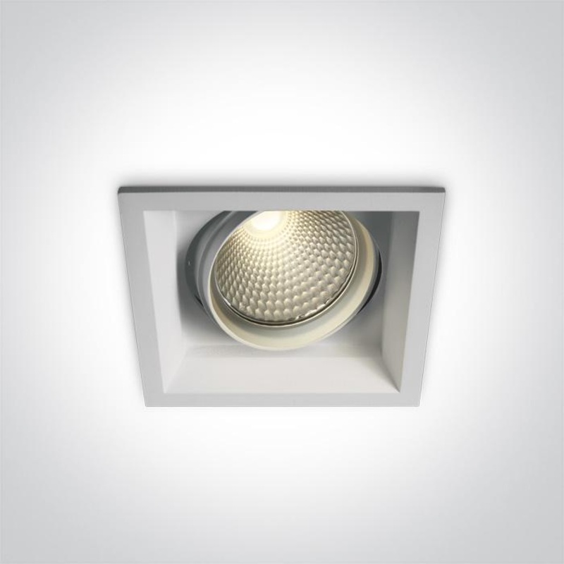 WHITE COB LED 20w WW 36d IP20 SEMI-TRIMLESS + DRIVER 230v