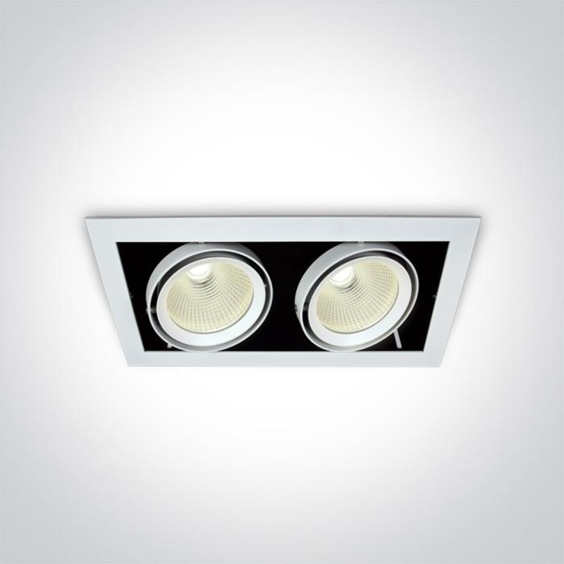 WHITE COB LED 2x20W CW 36deg 230V