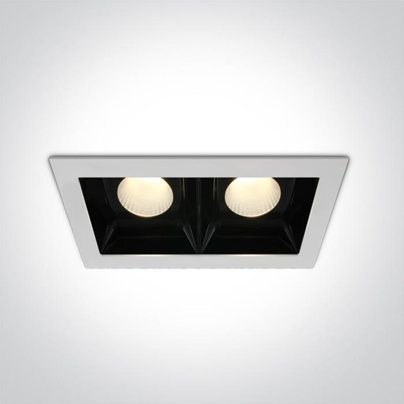 WHITE COB LED 2x20W WW 30deg 230V