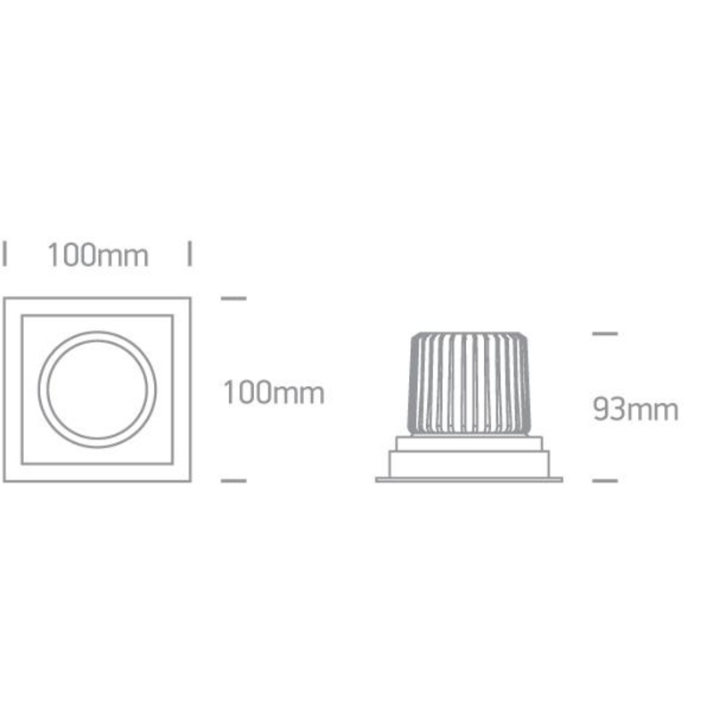 WHITE LED 12W WW IP44 700mA 40deg ADJUSTABLE SEMI DARK LIGHT