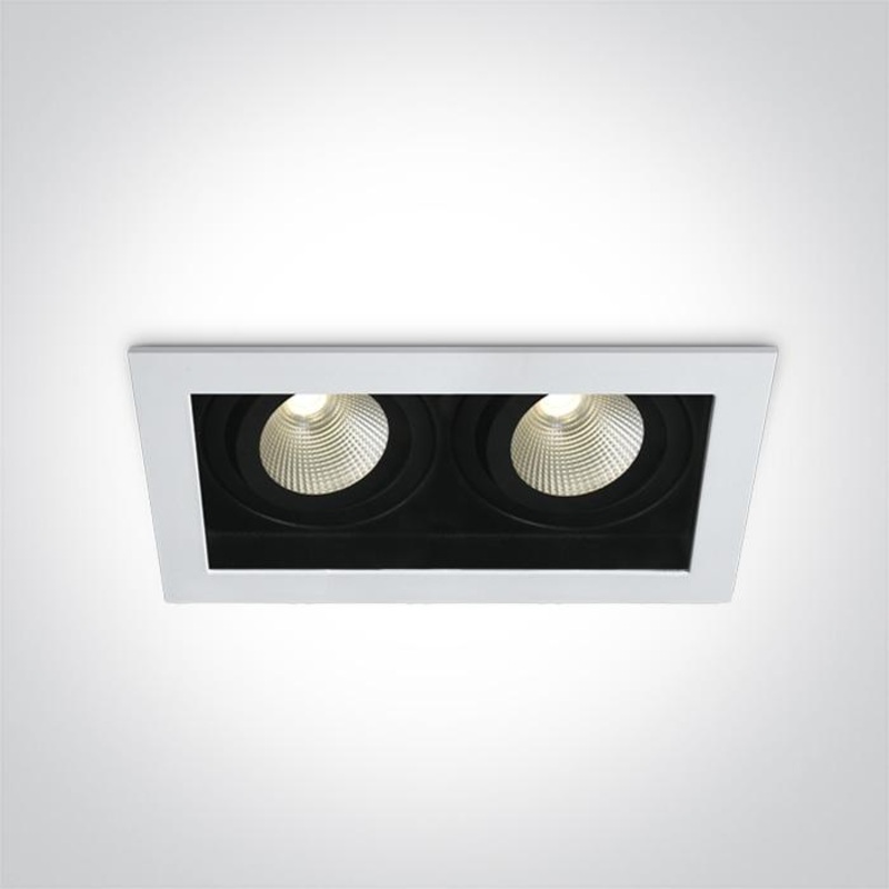 WHITE LED 2x12W WW IP20 700mA 40deg ADJUSTABLE SEMI DARK LIGHT