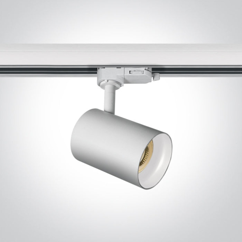 WHITE WHITE REFLECTOR GU10 10W TRACK SPOT DARK LIGHT